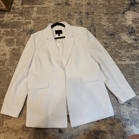 NWT Banana Republic White Single Button Blazer Womens Plus Size 18 - Picture 5 of 15